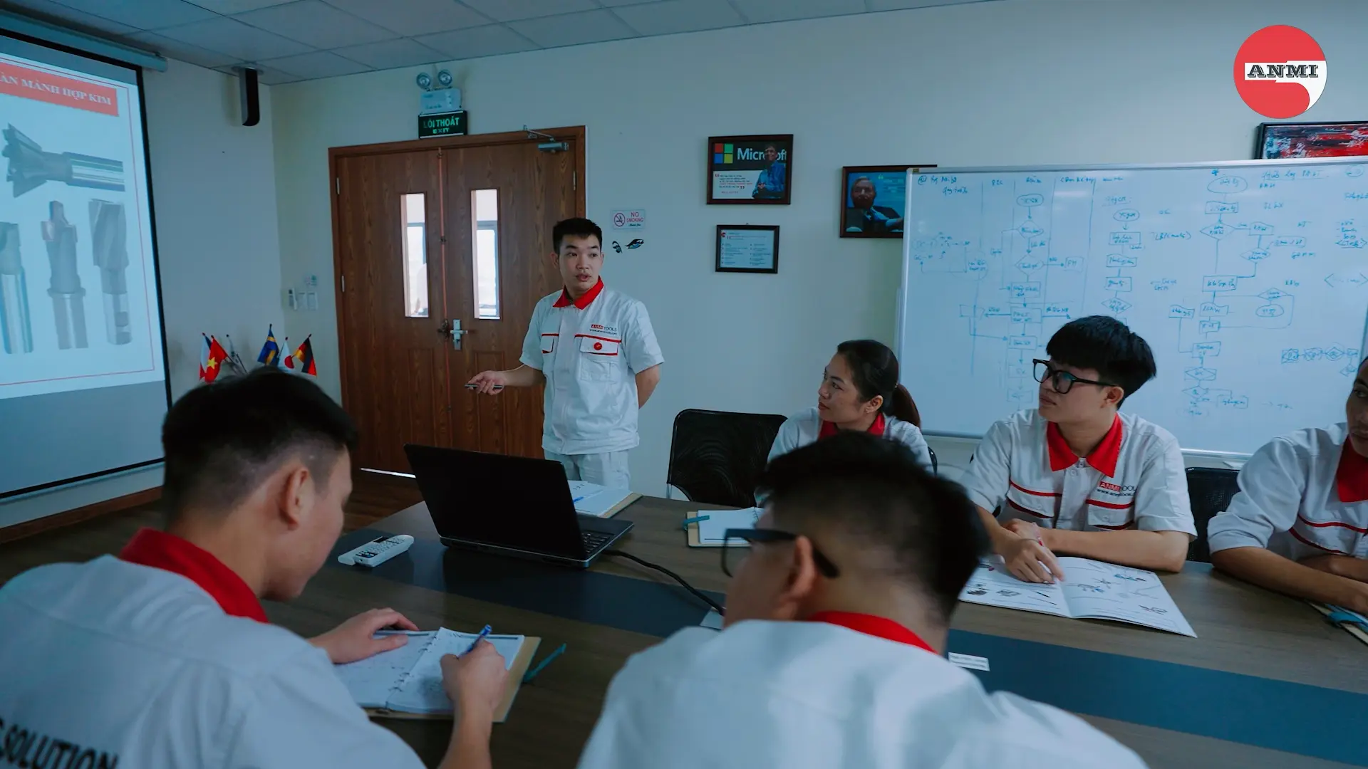 Đội ngũ AN MI tham gia buổi trao đổi kỹ thuật tại nhà máy